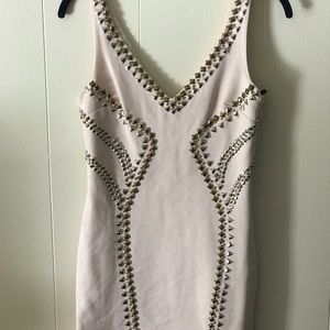 Bebe pink studded dress. Worn once!